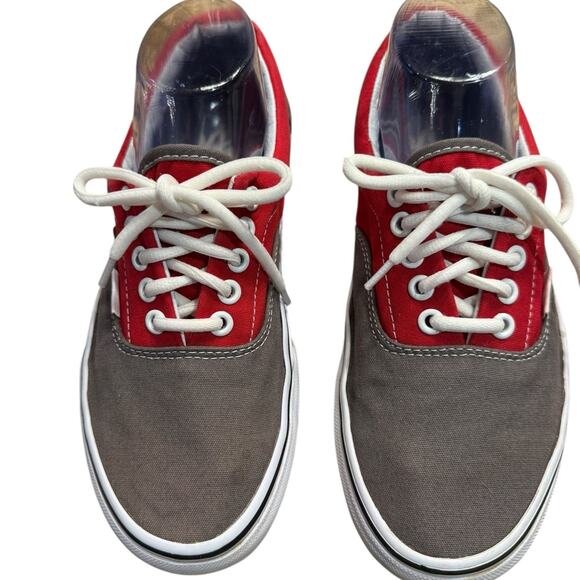 Vans Red and Gray Lace Up Sneakers in a Mens Size 7 or Women’s 8.5 - Picture 2 of 6